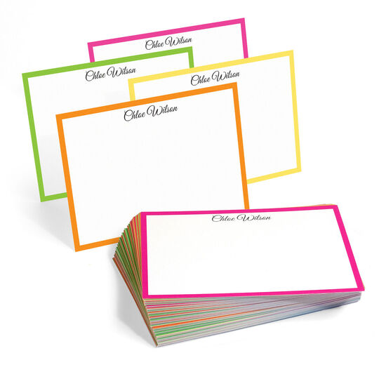 The Malibu Border Flat Note Cards Collection